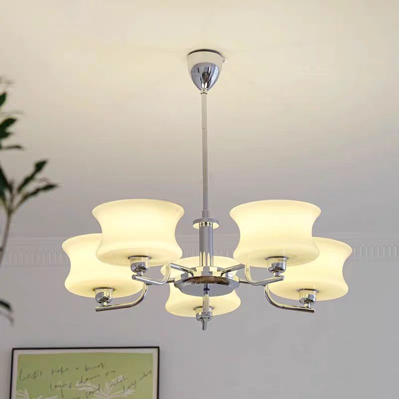 Interior Design Years - Belue الثريا الفرنسية حليبي الزجاج الأبيض