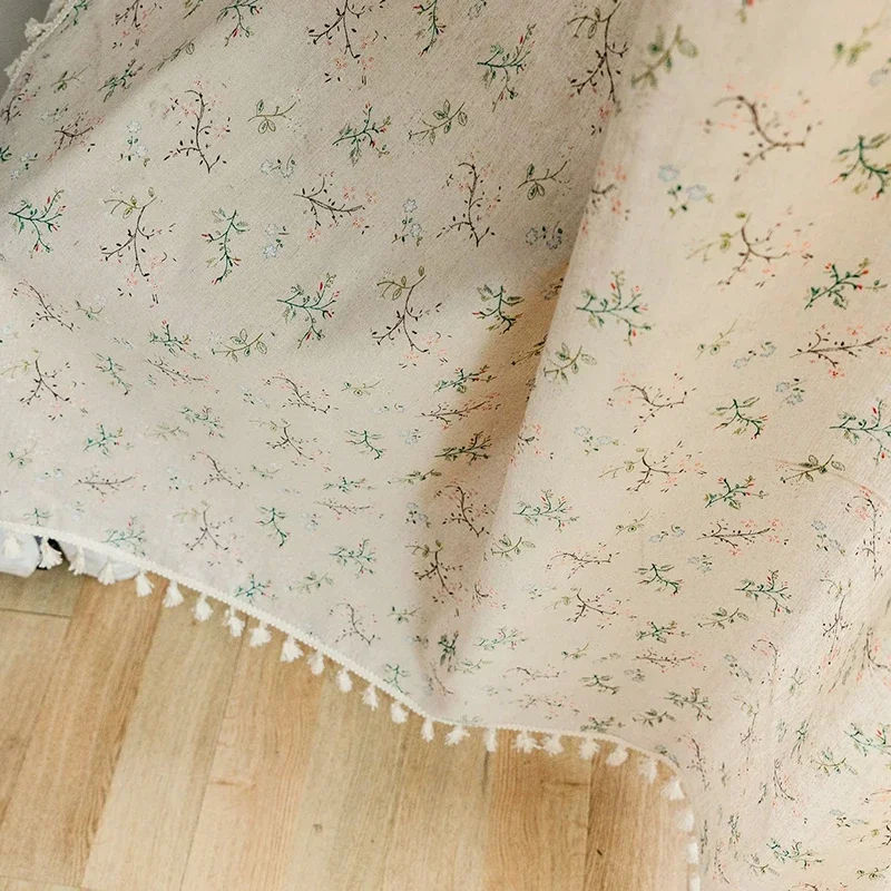 الأزهار مزرعة شبه ستائر التعتي - مراجعة Linen Curtain Eyelet وسعره