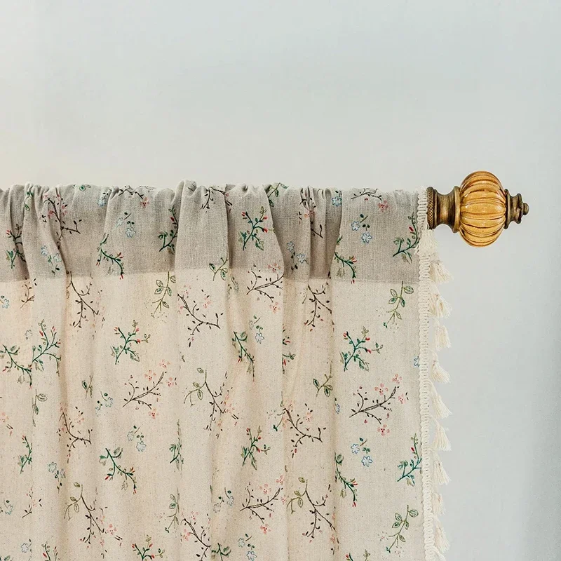 الأزهار مزرعة شبه ستائر التعتي - مراجعة Linen Curtain Eyelet وسعره