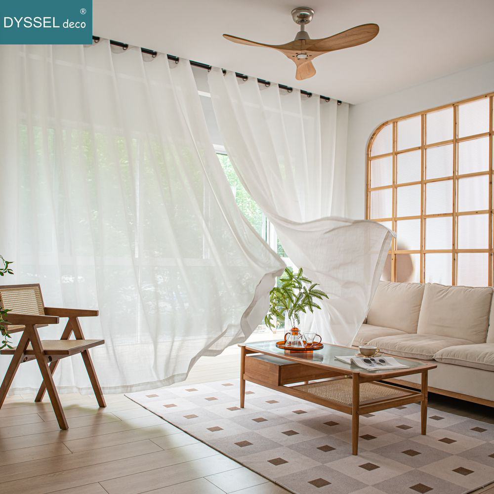 ستائر نوافذ أوروبية الطراز من  - مراجعة Linen Curtain Eyelet وسعره