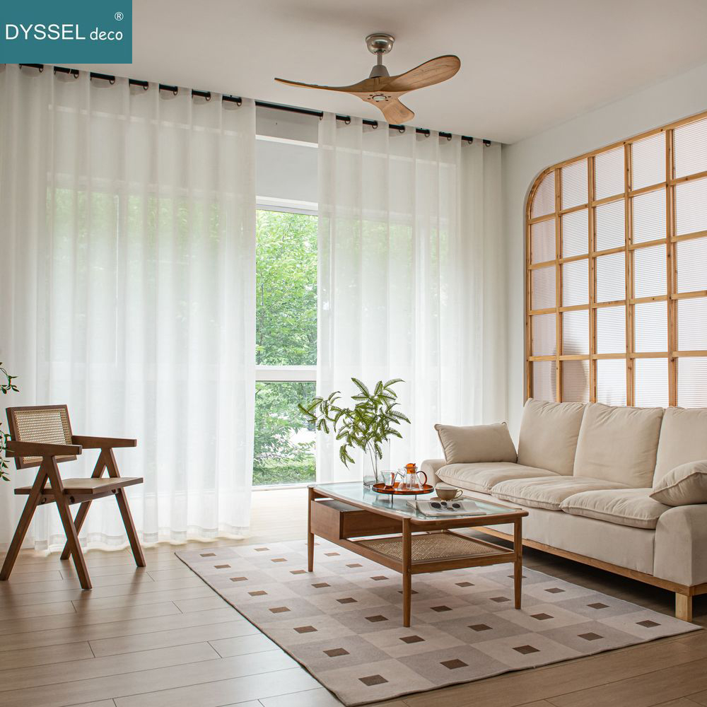 الحديثة ديكو الكتان تبدو الصلب - مراجعة Linen Curtain Eyelet وسعره