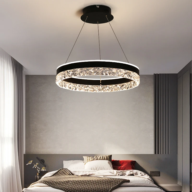 ضوء قلادة LED كريستالي فاخر حد - مراجعة Interior Design Kitchen Modern وسعره
