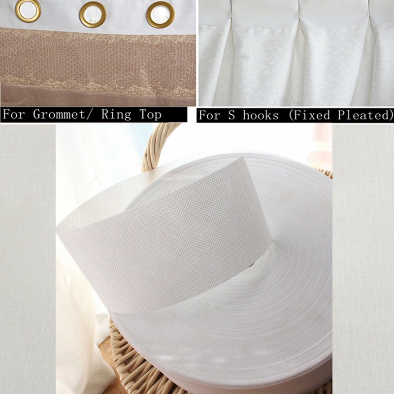 سحب مطوي الشريط 10 متر الستائر - مراجعة Linen Curtain Eyelet وسعره