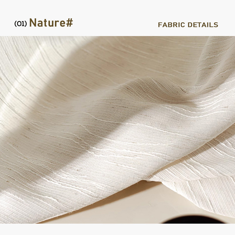 حجم مخصص الجاكار الكتان شبه تج - مراجعة Linen Curtain Eyelet وسعره